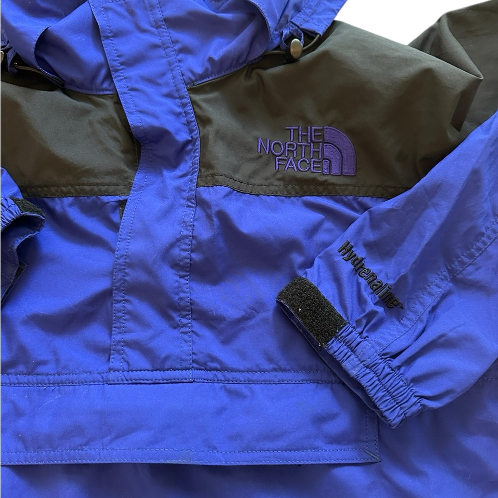VTG The North Face Men’s Blue Pull Over Hooded Coat Jacket Packable  Lar… - Picture 3 of 12